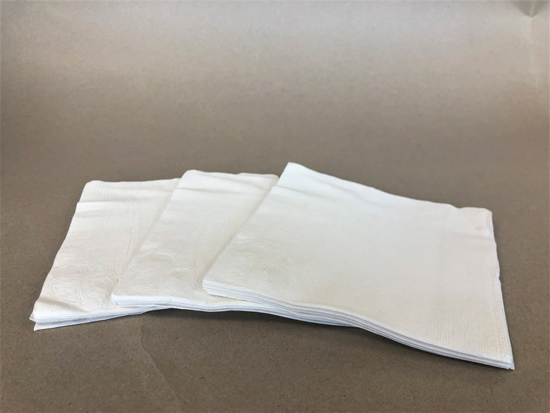 1 Ply White Lunch Sugarcane Napkin